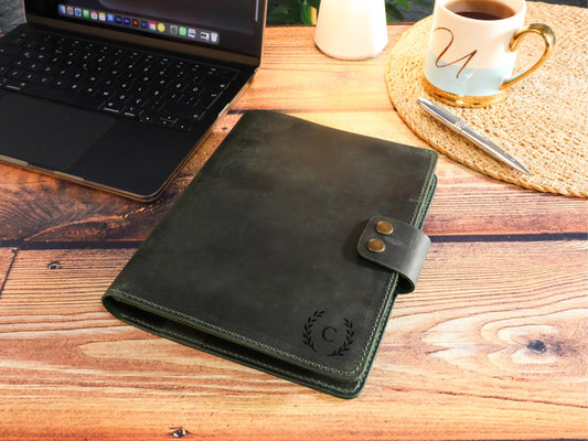 Crazy Deri A5 Organizer – Hakiki Deri Kişiye Özel El Yapımı Defter Kılıfı