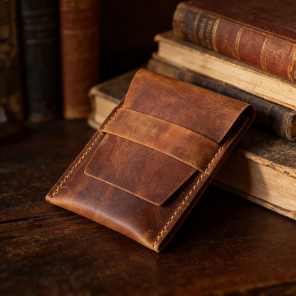 Hakiki Deri Puro Kılıfı – Full Grain Crazy Deri Kişiye Özel Puroluk