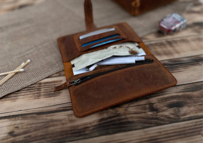 Crazy Deri Tütün Kılıfı – Hakiki Deri El Yapımı Kişiye Özel Tütün Çantası