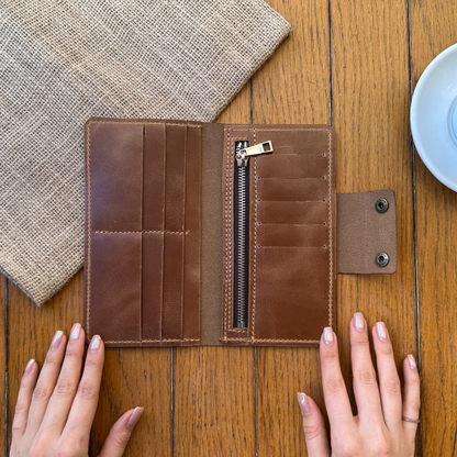 Crazy Deri Çok Kartlı Cüzdan – Hakiki Deri Kişiye Özel Organizer Cüzdan