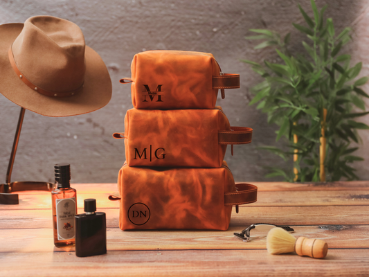Hakiki Deri Bakım Çantası – Deri Tıraş ve Seyahat Organizer Çanta