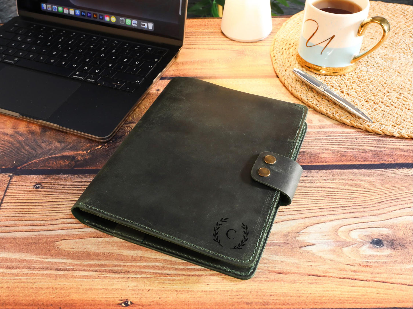 Crazy Deri A5 Organizer – Hakiki Deri Kişiye Özel El Yapımı Defter Kılıfı