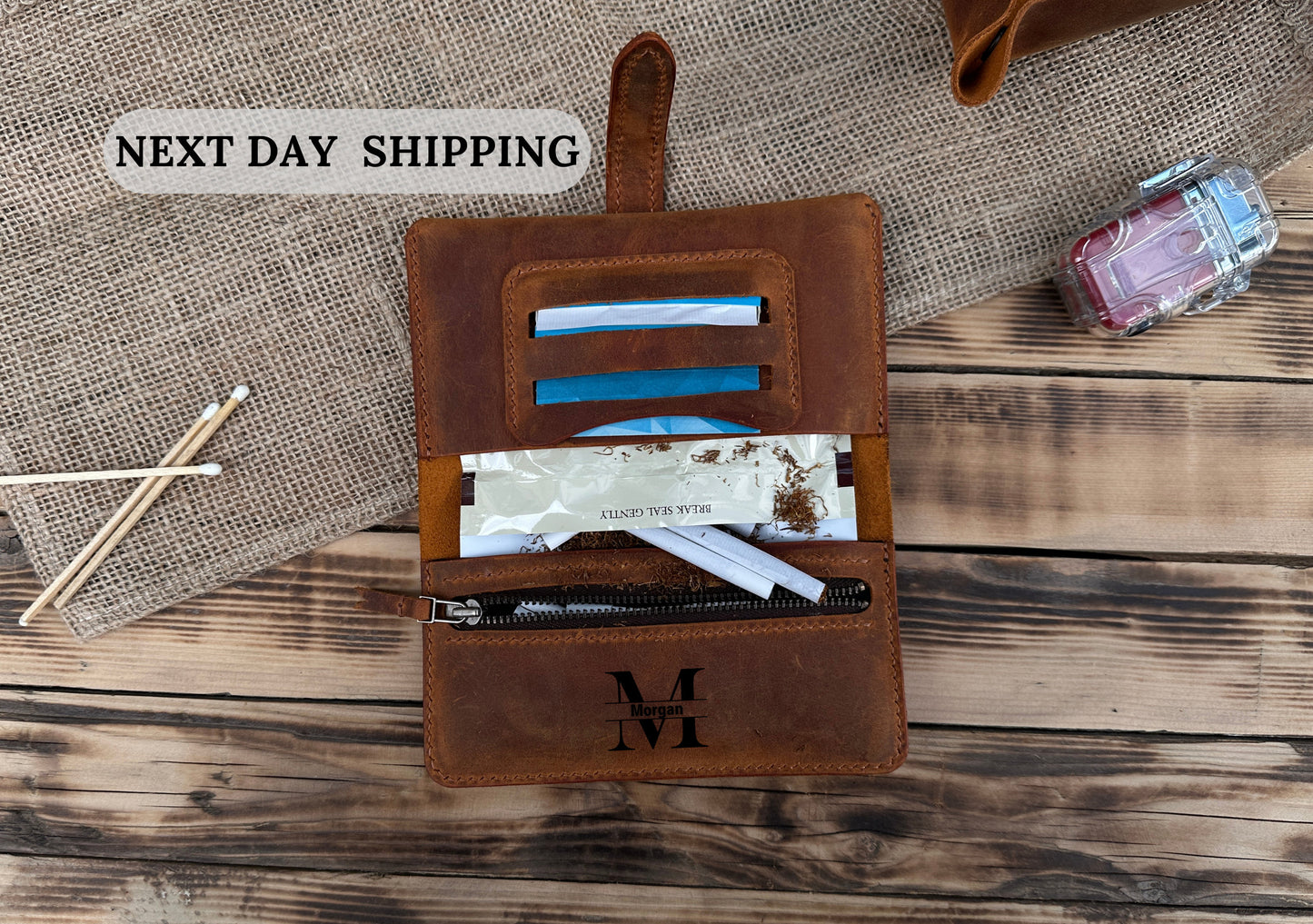 Crazy Deri Tütün Kılıfı – Hakiki Deri El Yapımı Kişiye Özel Tütün Çantası