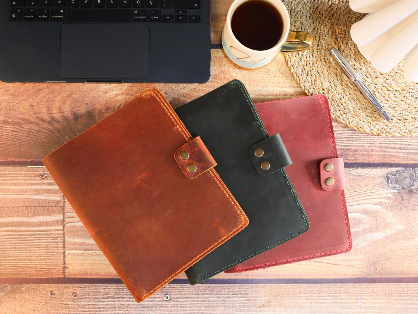 Crazy Deri A5 Organizer – Hakiki Deri Kişiye Özel El Yapımı Defter Kılıfı