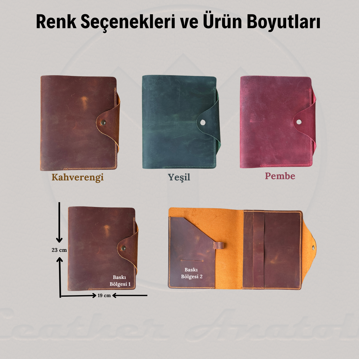 Crazy Deri A5 Düzenleyici – Hakiki Deri Kişiye Özel El Yapımı Defter Kılıfı