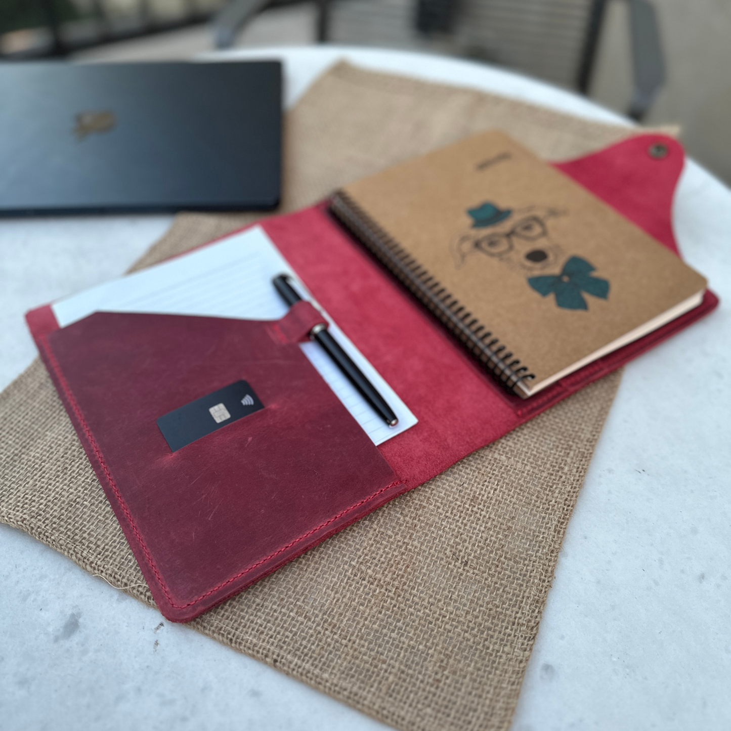 Crazy Deri A5 Düzenleyici – Hakiki Deri Kişiye Özel El Yapımı Defter Kılıfı