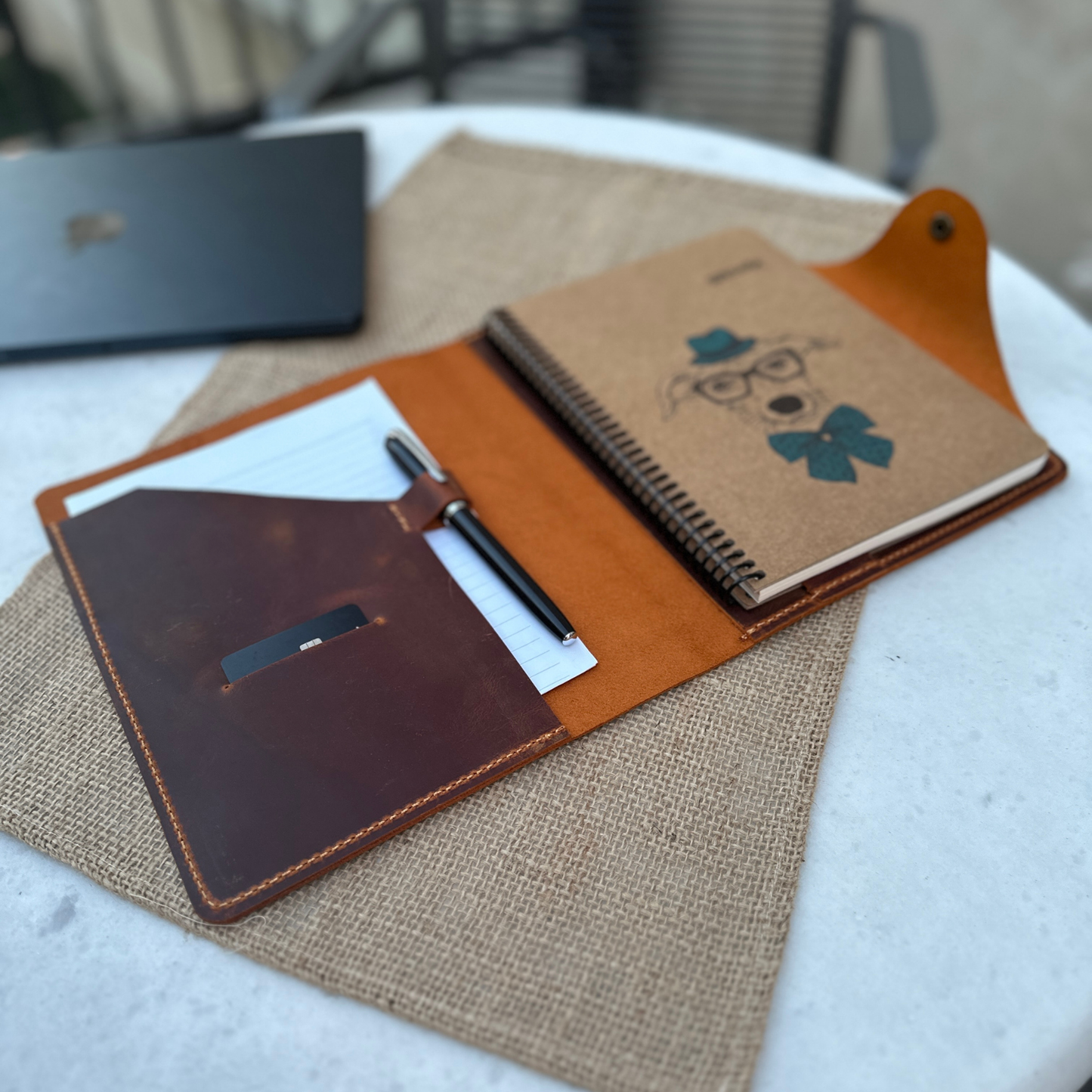 Crazy Deri A5 Düzenleyici – Hakiki Deri Kişiye Özel El Yapımı Defter Kılıfı