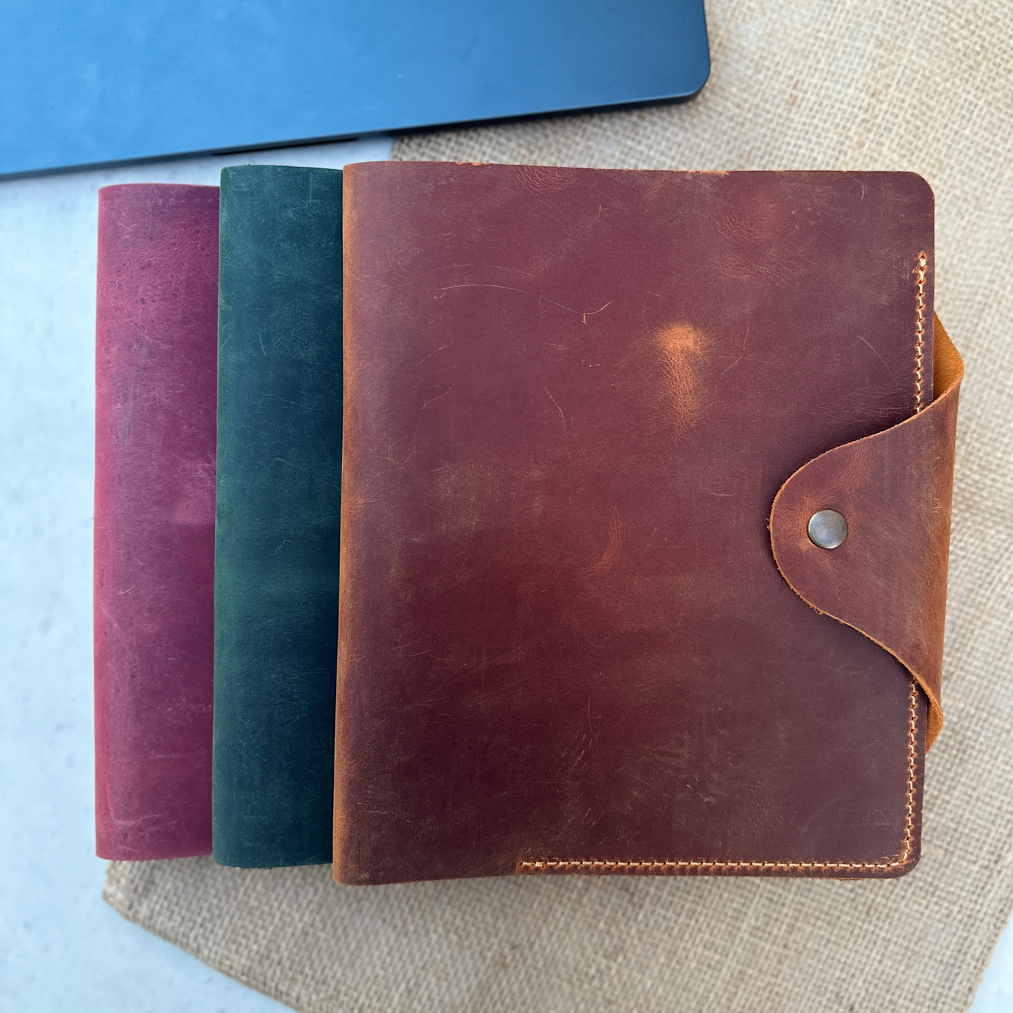 Crazy Deri A5 Düzenleyici – Hakiki Deri Kişiye Özel El Yapımı Defter Kılıfı