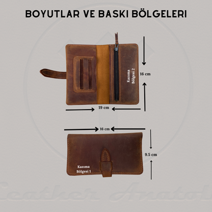 Crazy Deri Tütün Kılıfı – Hakiki Deri El Yapımı Kişiye Özel Tütün Çantası