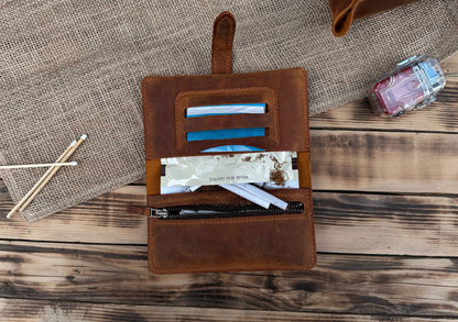 Crazy Deri Tütün Kılıfı – Hakiki Deri El Yapımı Kişiye Özel Tütün Çantası