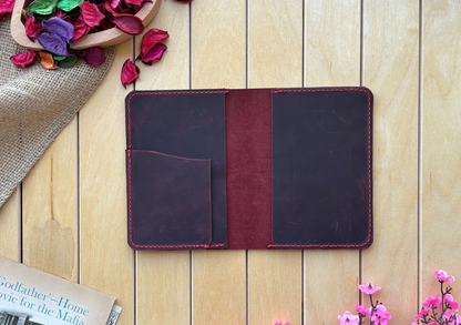 Hakiki Deri Pasaport Cüzdanı – Kartlıklı Minimal Seyahat Organizer | El Yapımı Gerçek Deri Pasaport Kılıf